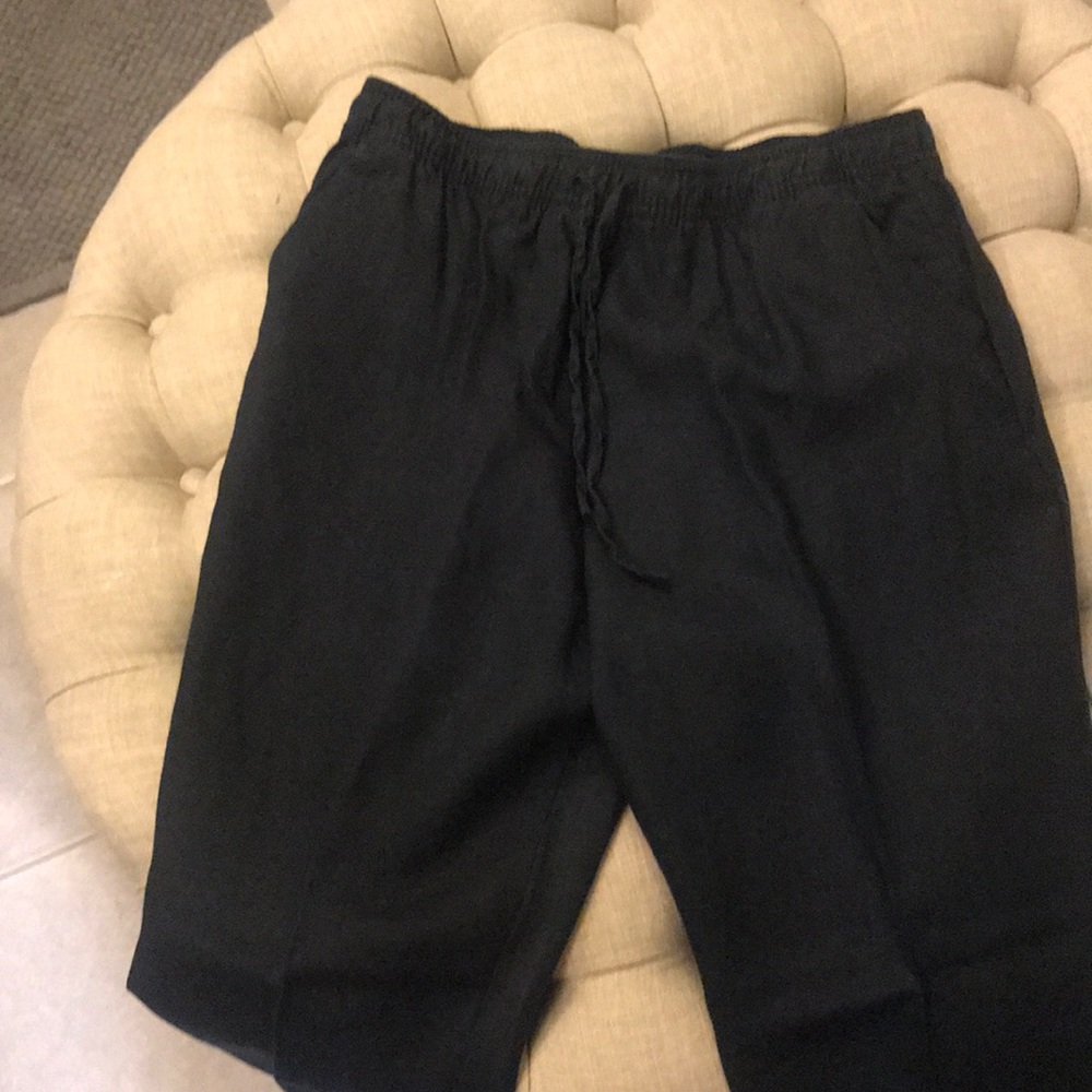 Navy Linen Pants
